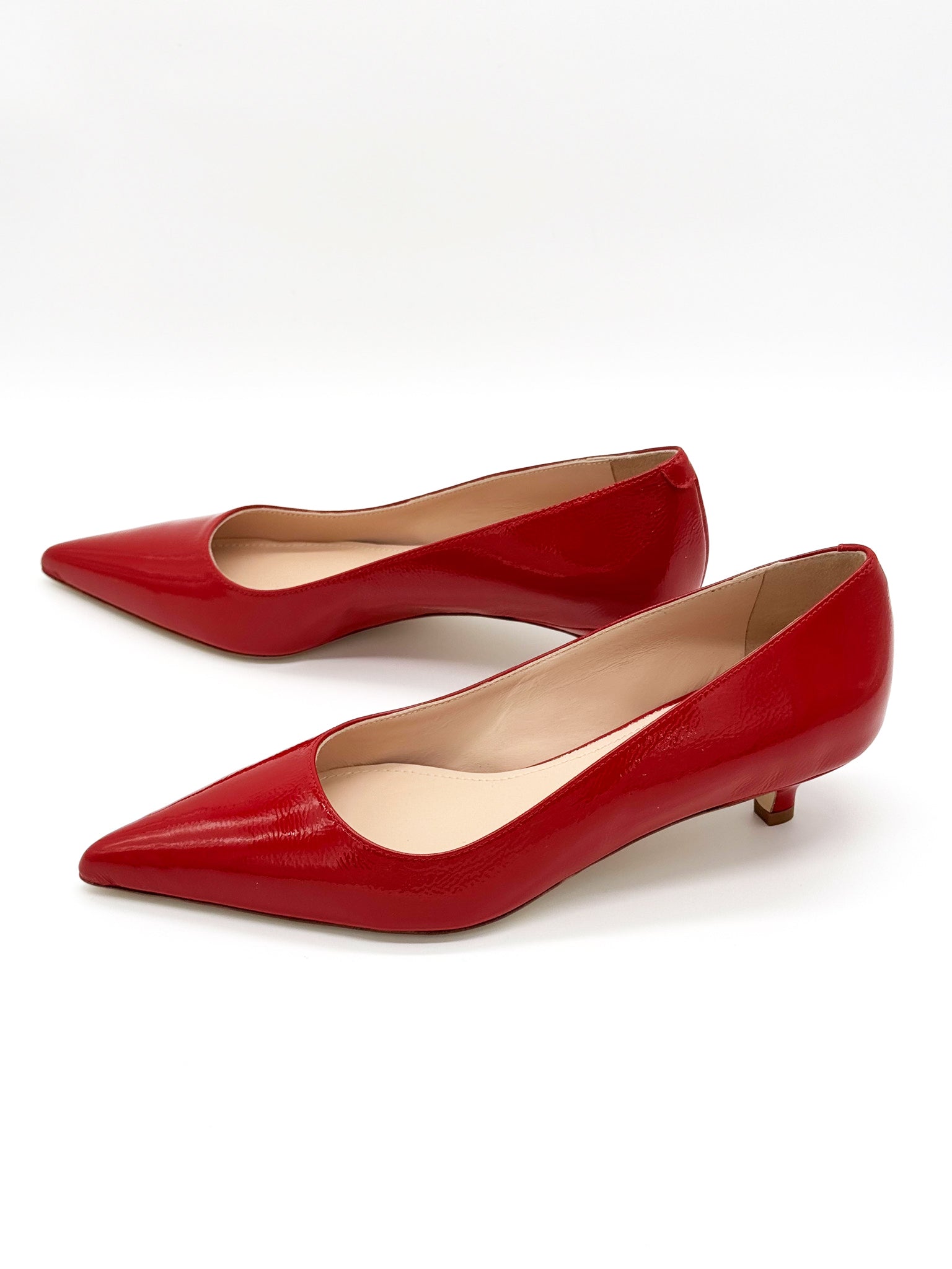 Kitten Heel Pump Red Sample Size 37