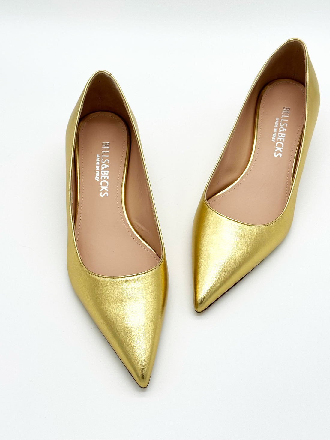 Kitten Heel Pump Gold - Sample Size 37
