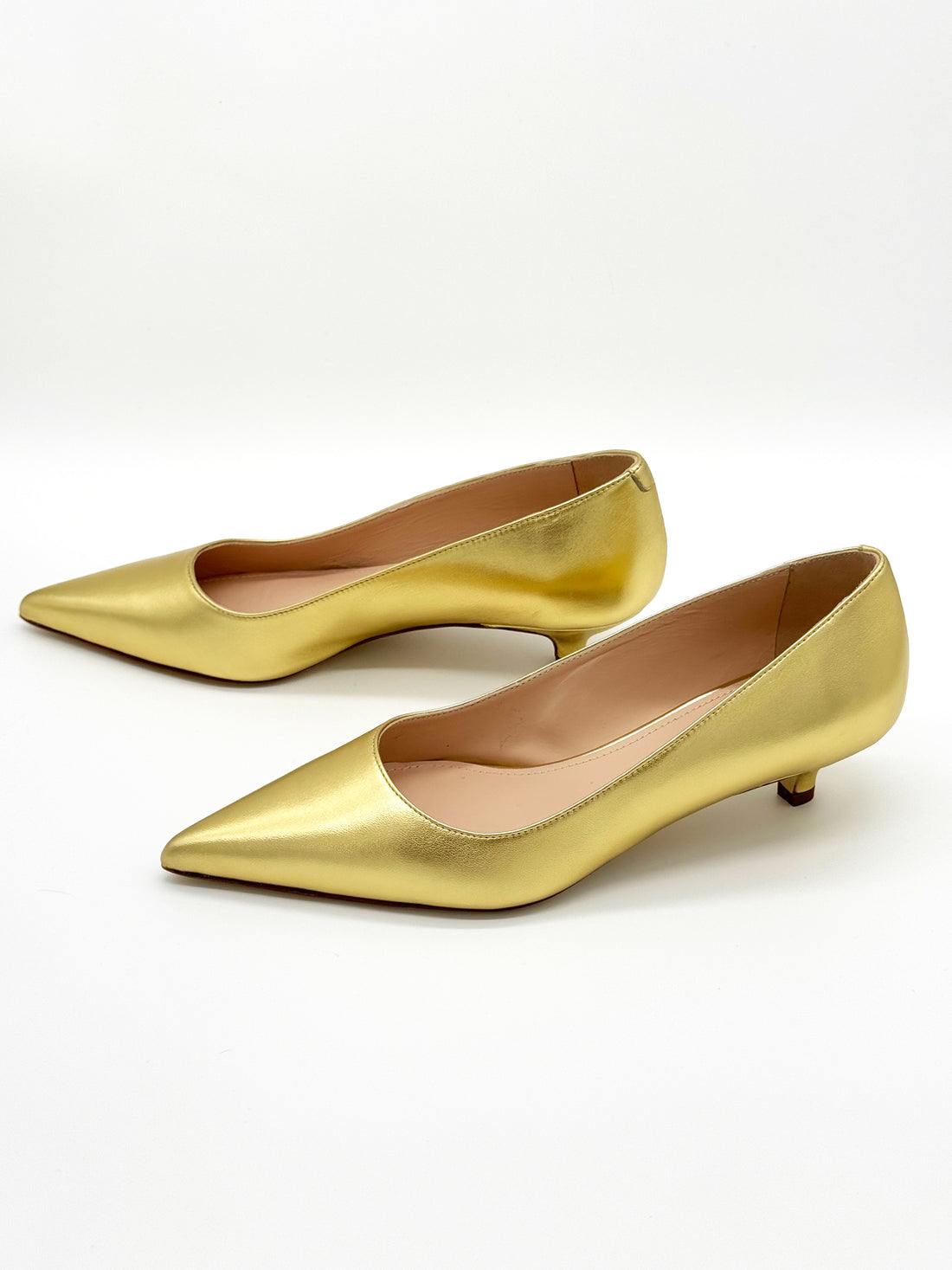 Kitten Heel Pump Gold - Sample Size 37