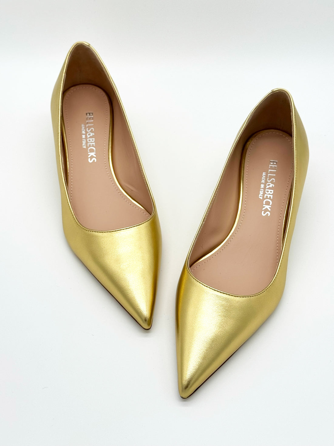 Kitten Heel Pump Gold - Sample Size 37