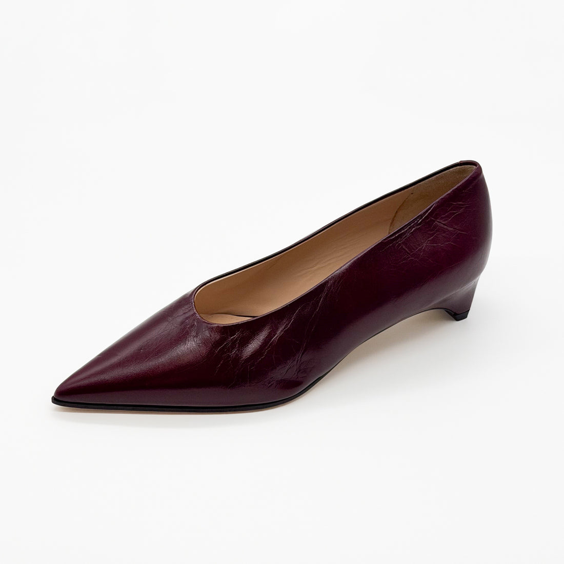 Mini Wedge Pump Burgundy - Sample Size 37