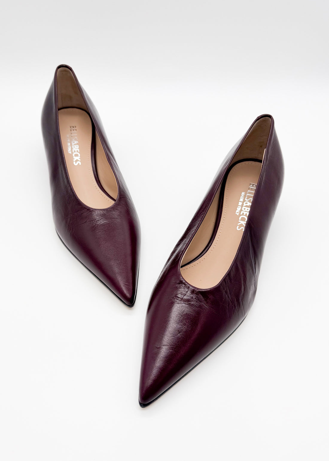 Mini Wedge Pump Burgundy - Sample Size 37
