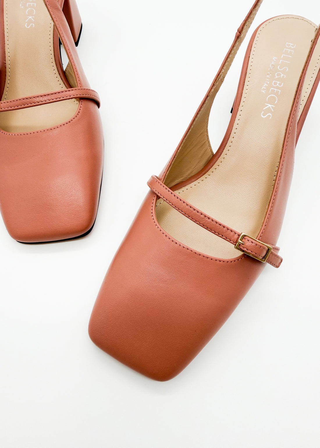 Strap Detail Slingback Dusty Rose - Sample Size 37