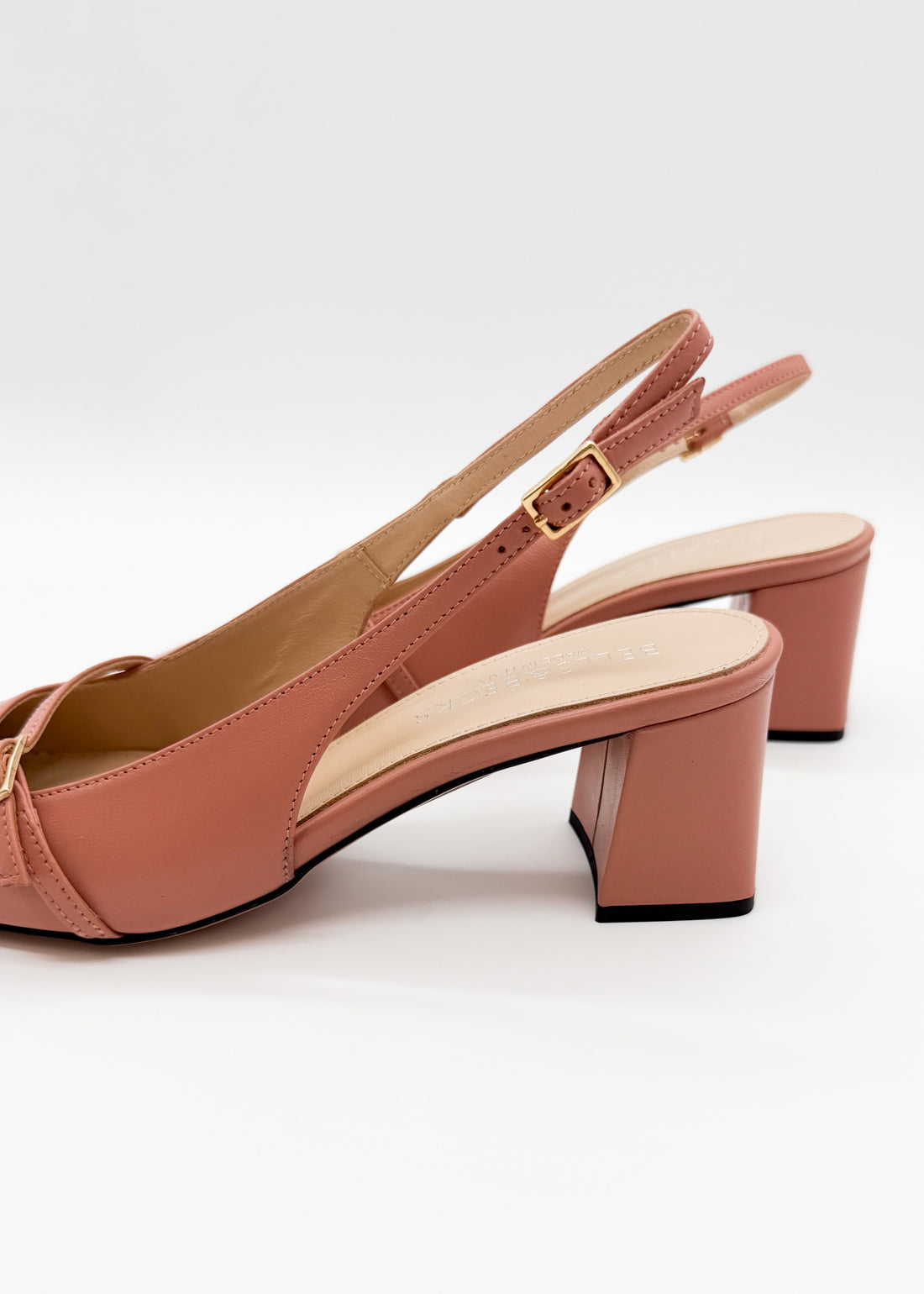 Strap Detail Slingback Dusty Rose - Sample Size 37