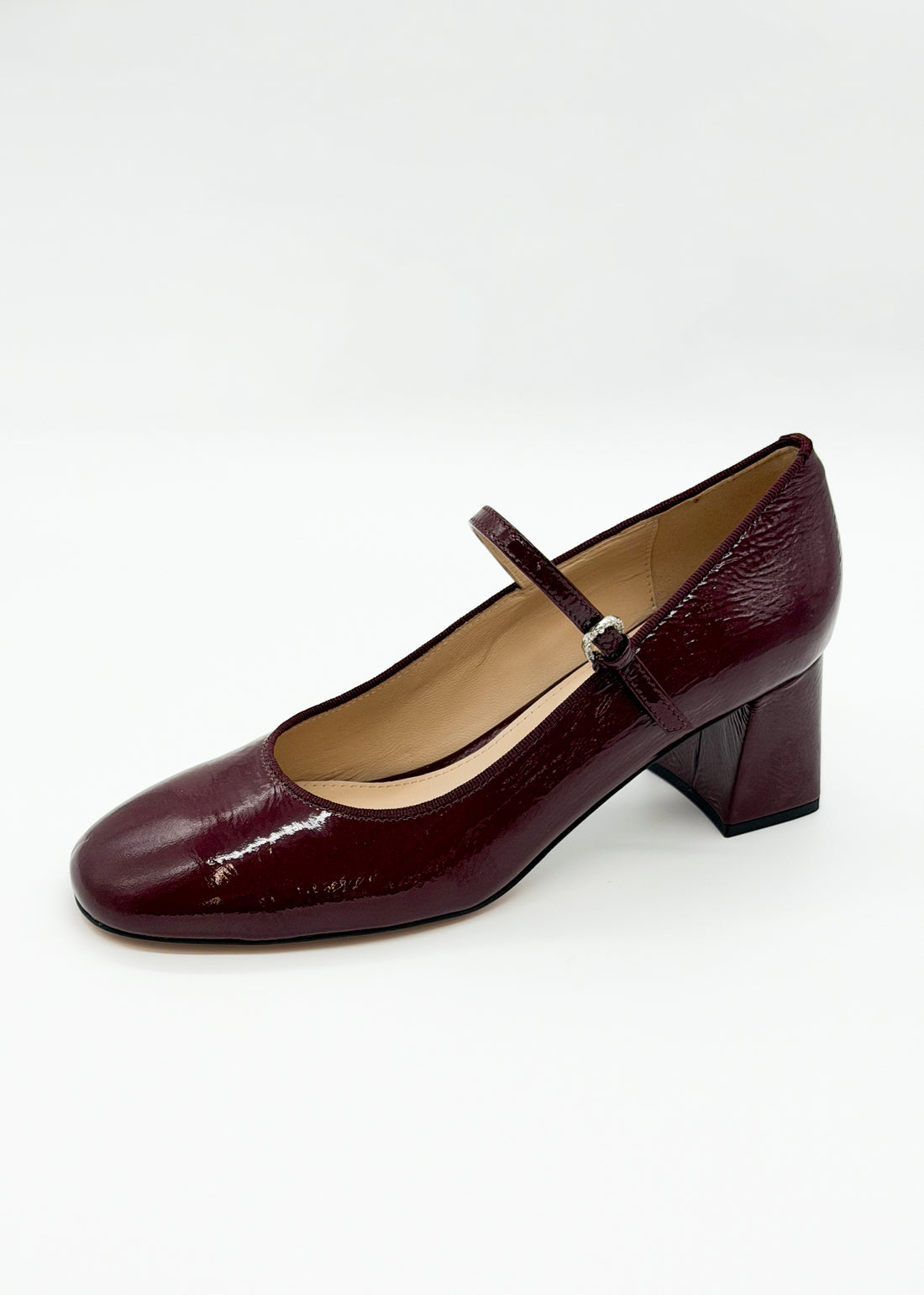 Mary Jane Pump Burgundy - Sample Size 37
