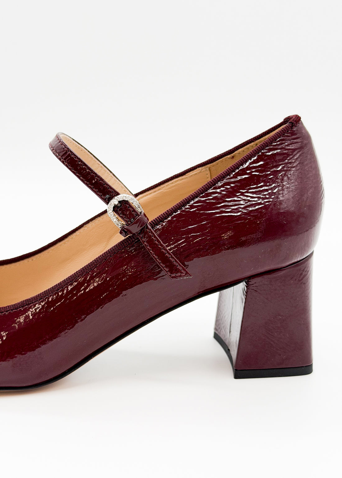 Mary Jane Pump Burgundy - Sample Size 37