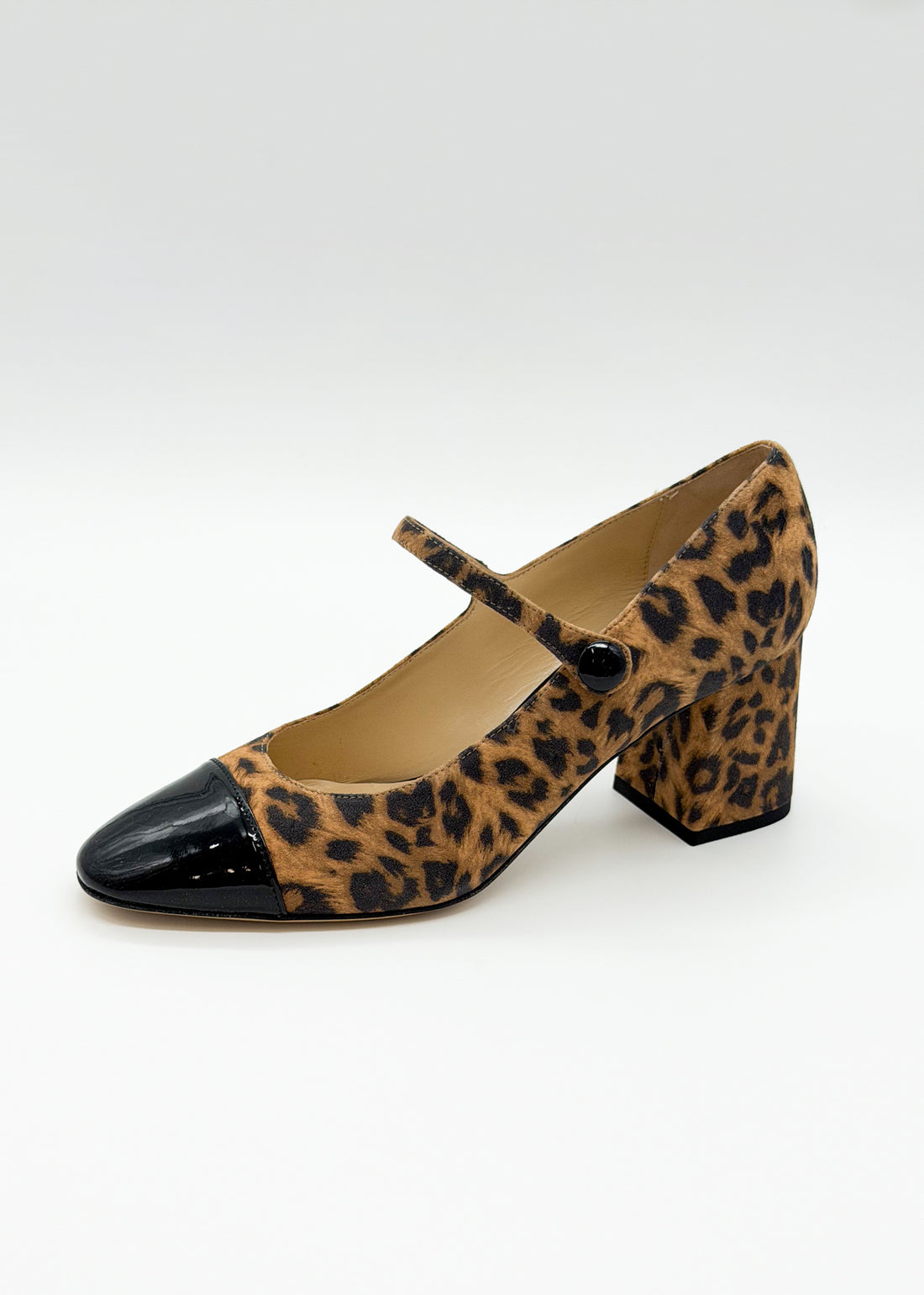 Cap Toe Mary Jane Leopard - Sample Size 37