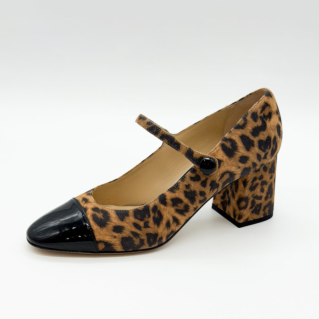 Cap Toe Mary Jane Leopard - Sample Size 37