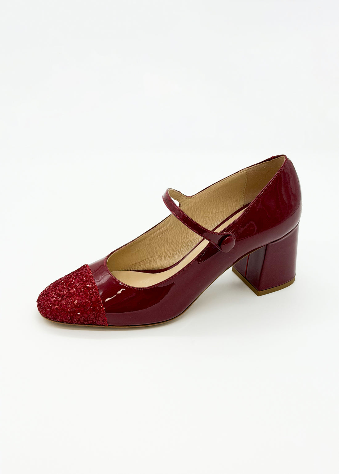 Cap Toe Mary Jane Deep Red - Sample Size 37