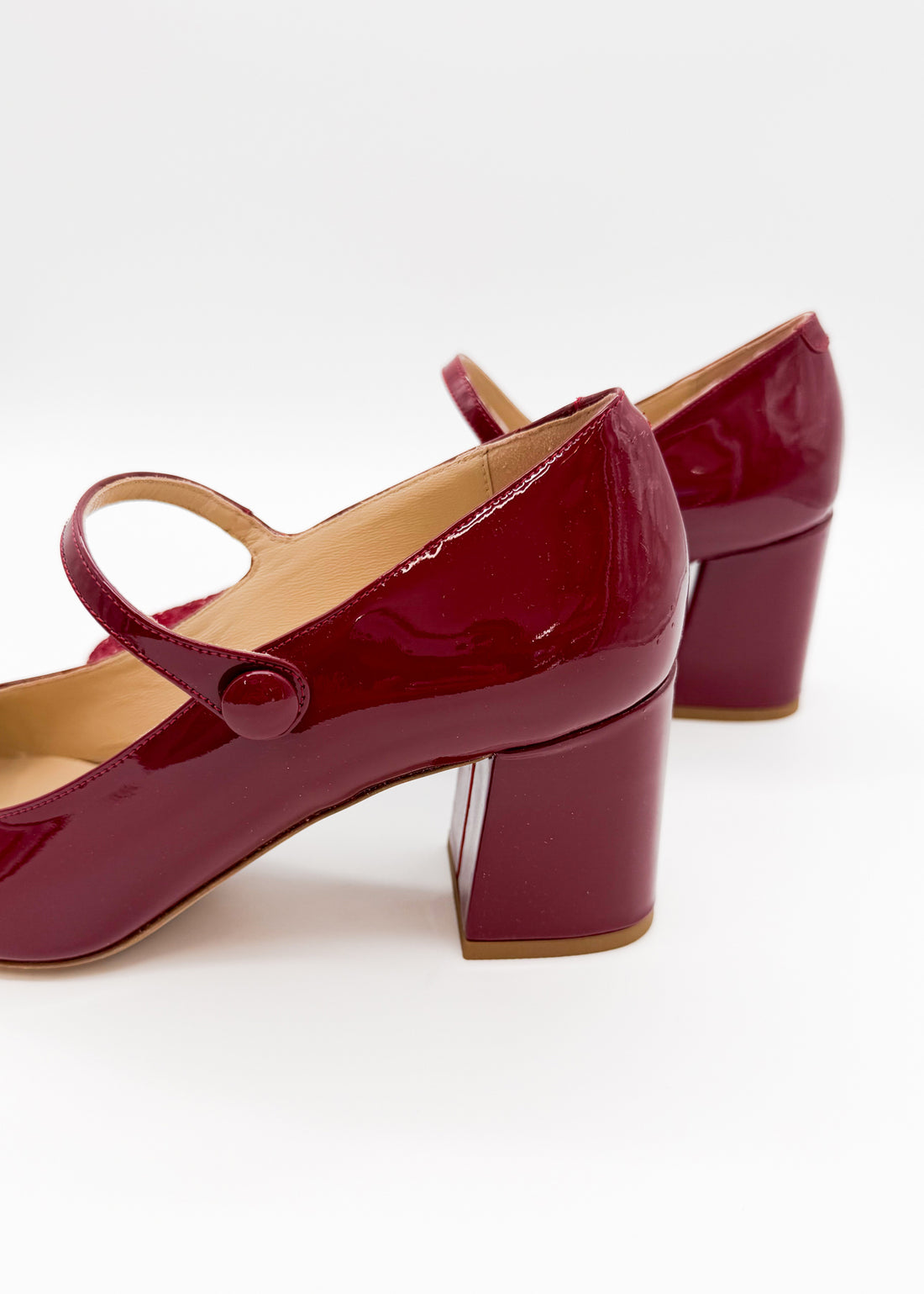 Cap Toe Mary Jane Deep Red - Sample Size 37