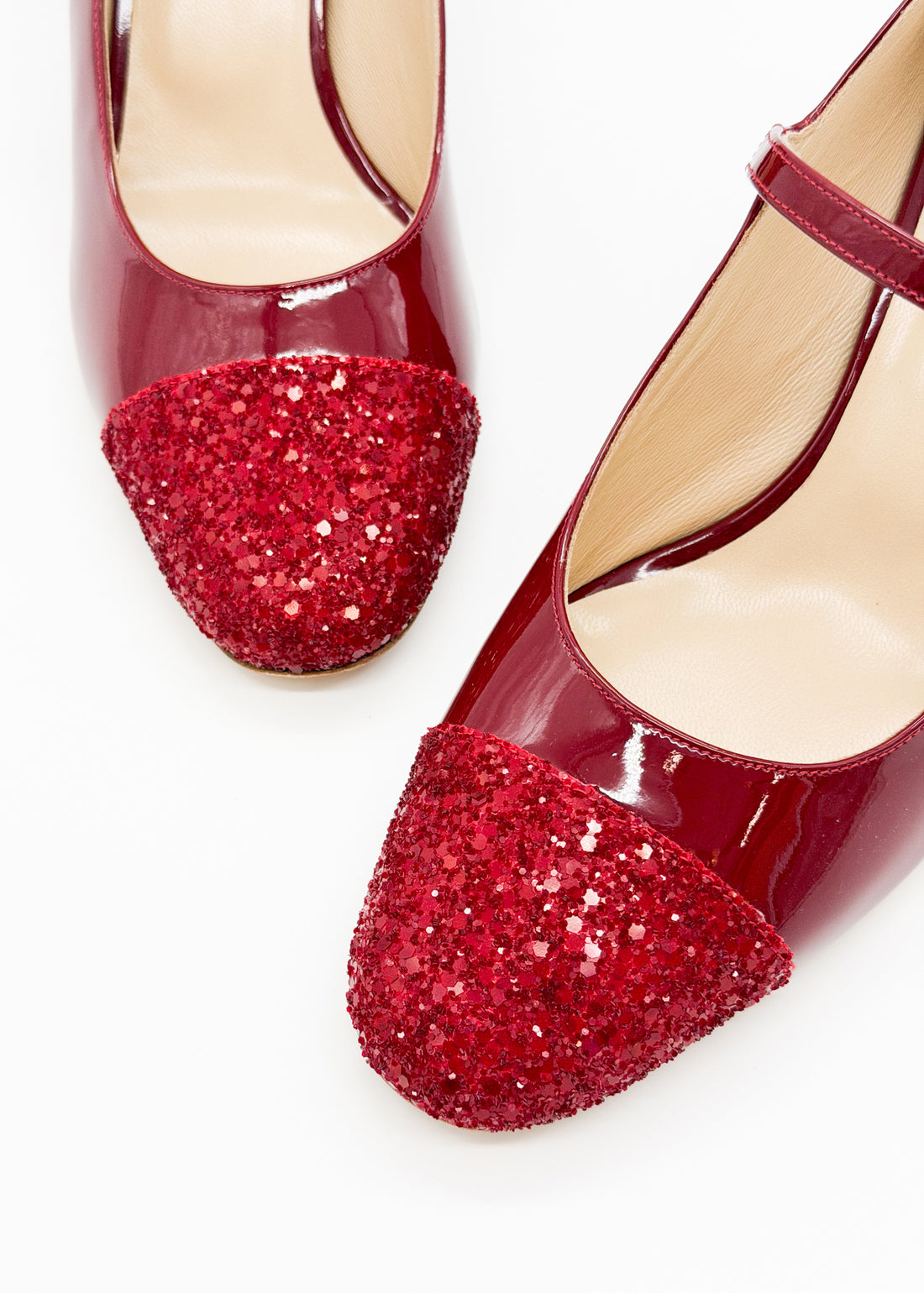 Cap Toe Mary Jane Deep Red - Sample Size 37
