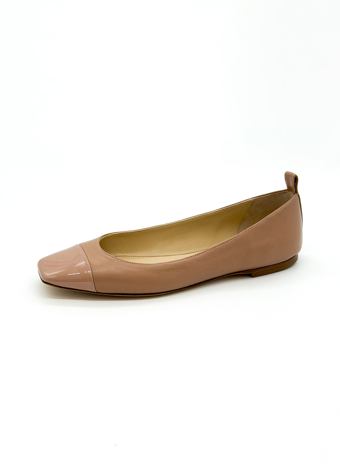 Cap Toe Ballerina Nude- Sample Size 37