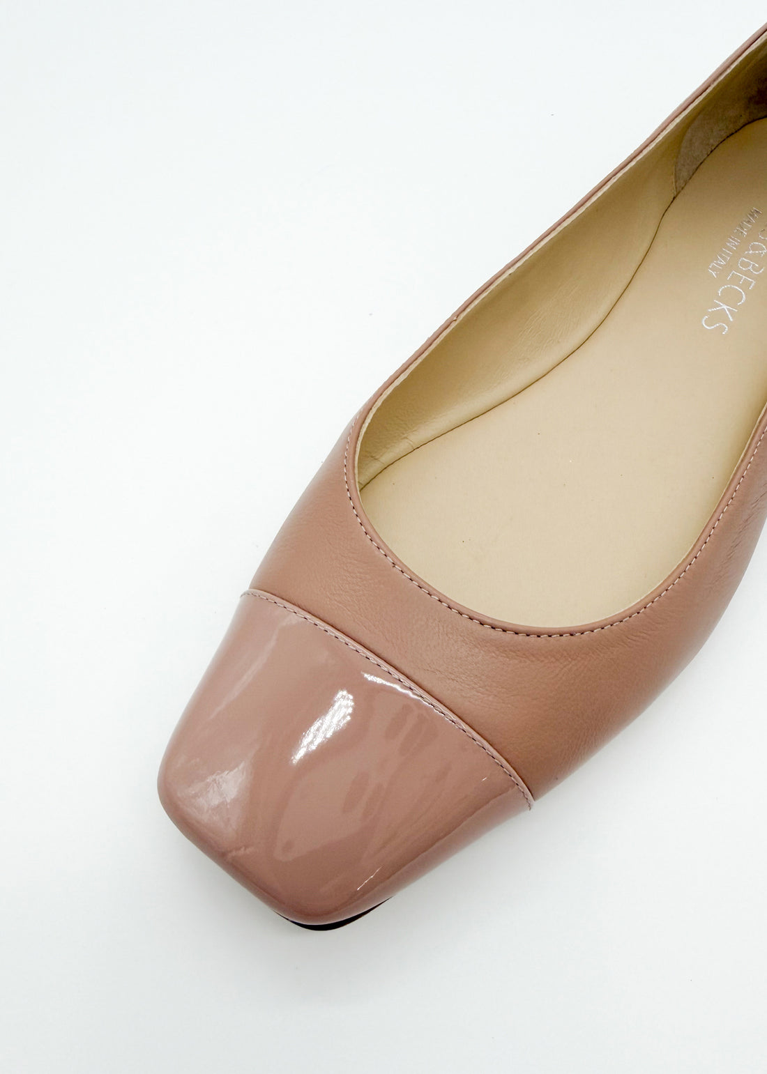 Cap Toe Ballerina Nude- Sample Size 37