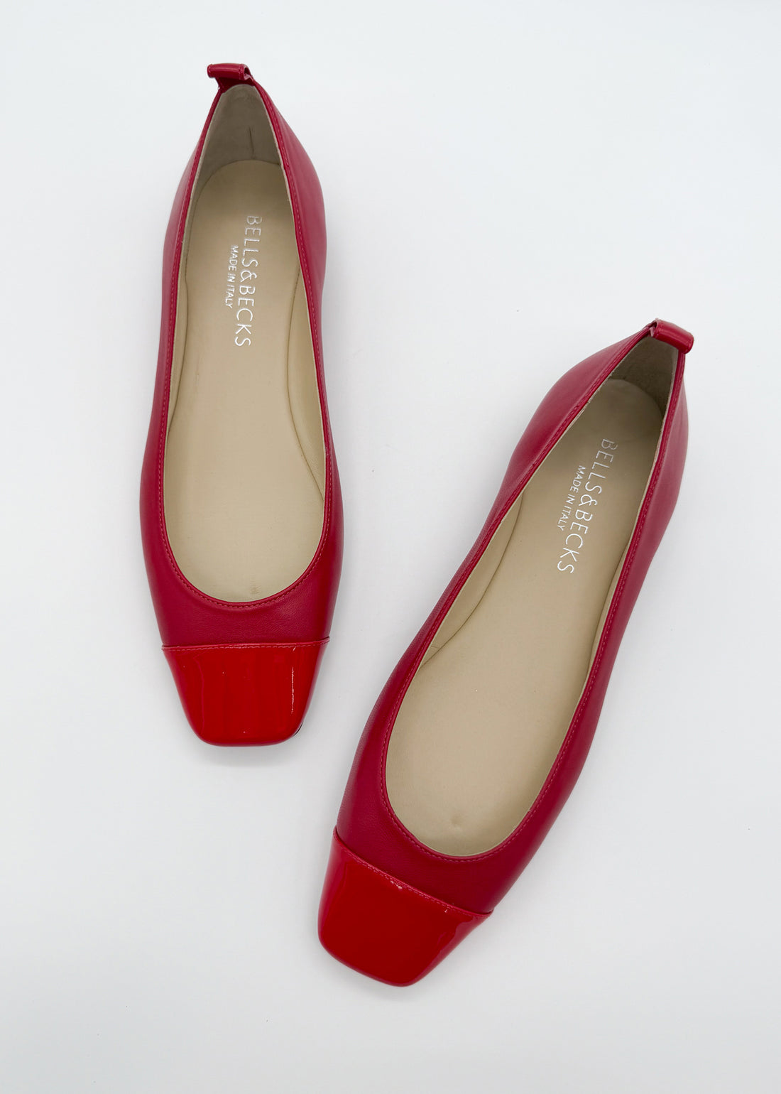 Cap Toe Ballerina Red - Sample Size 37