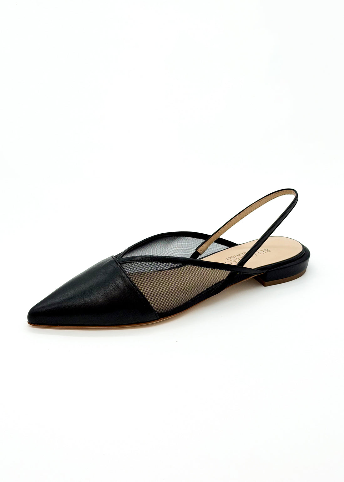 Flat Slingback with Mesh Black - Sample Size 37