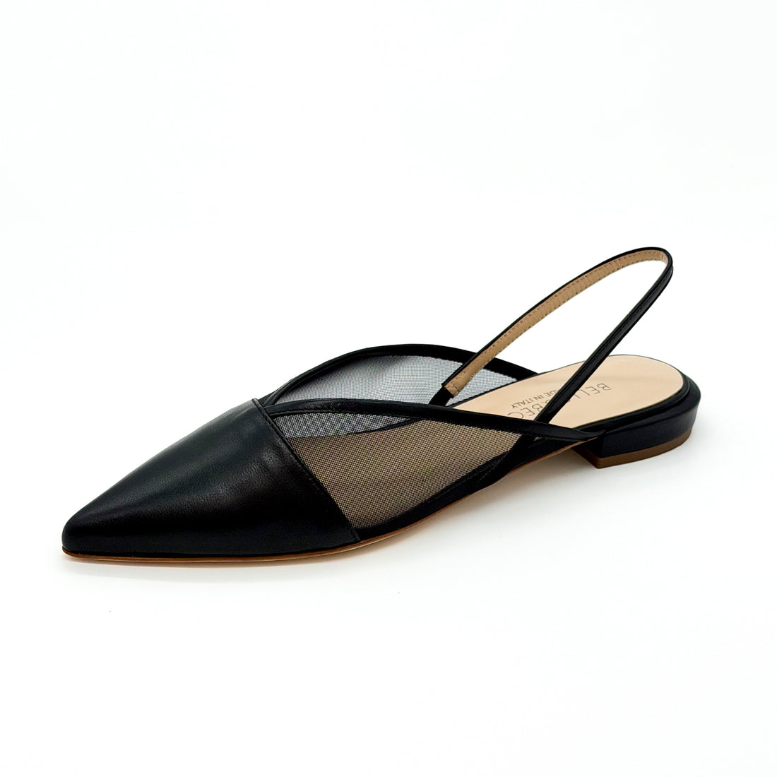 Flat Slingback with Mesh Black - Sample Size 37