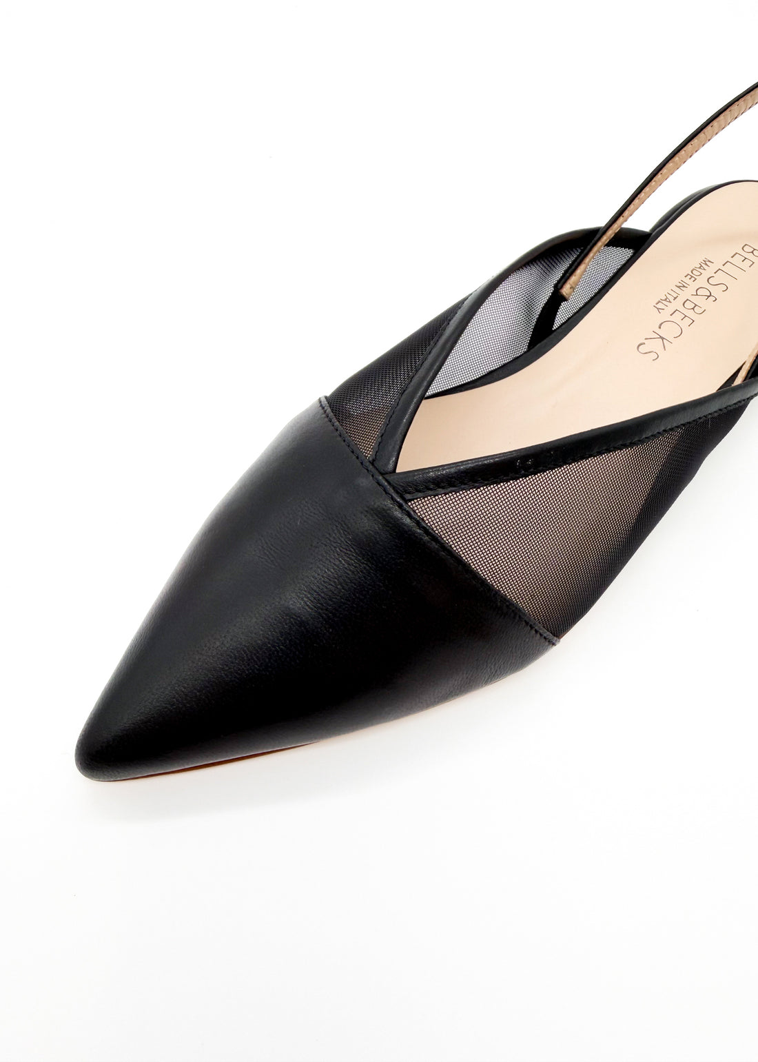 Flat Slingback with Mesh Black - Sample Size 37