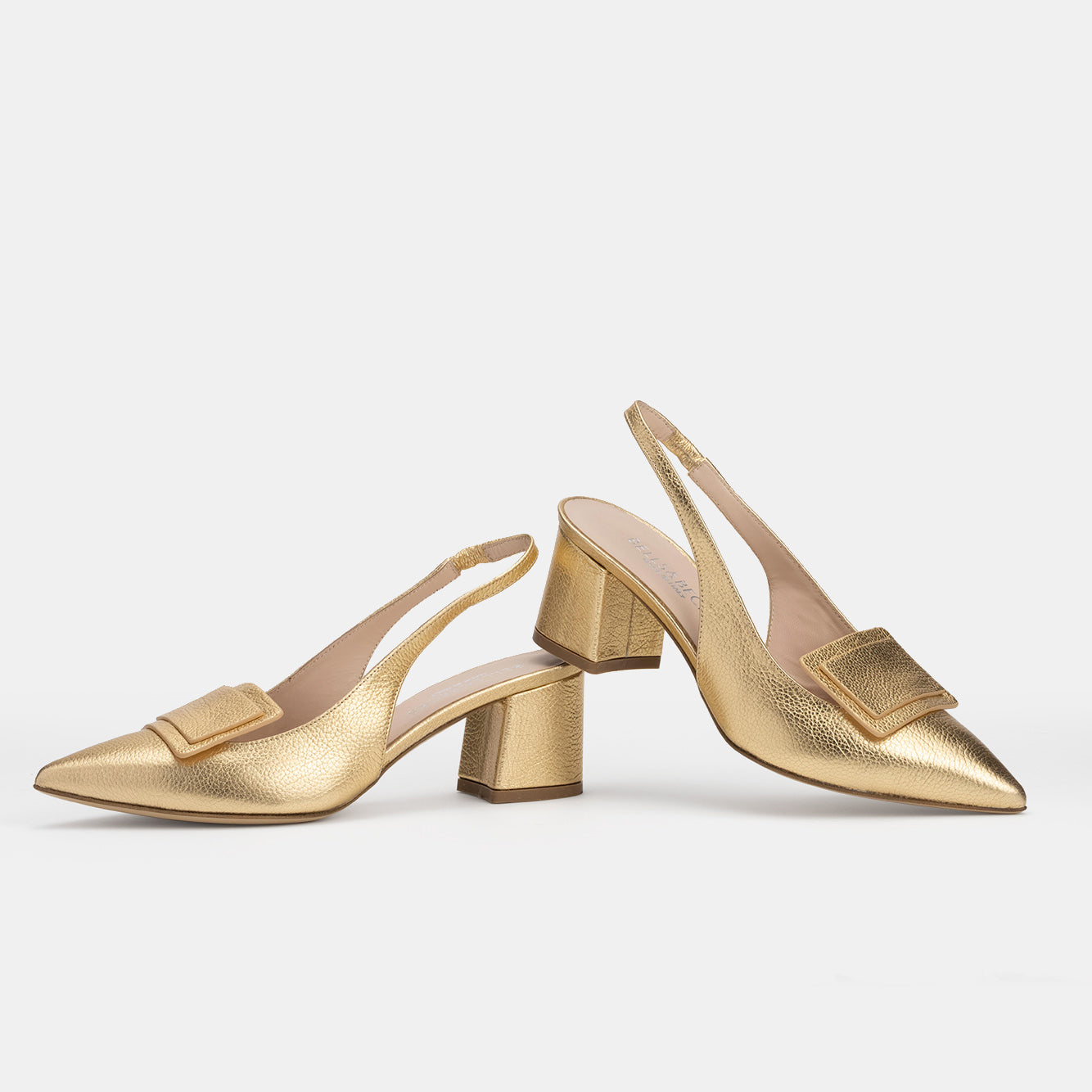gold slingback dress shoes Golden slingback shoes ELOISA