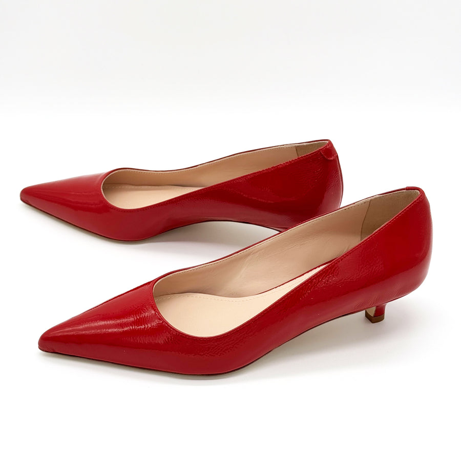 Kitten Heel Pump Red - Sample Size 37