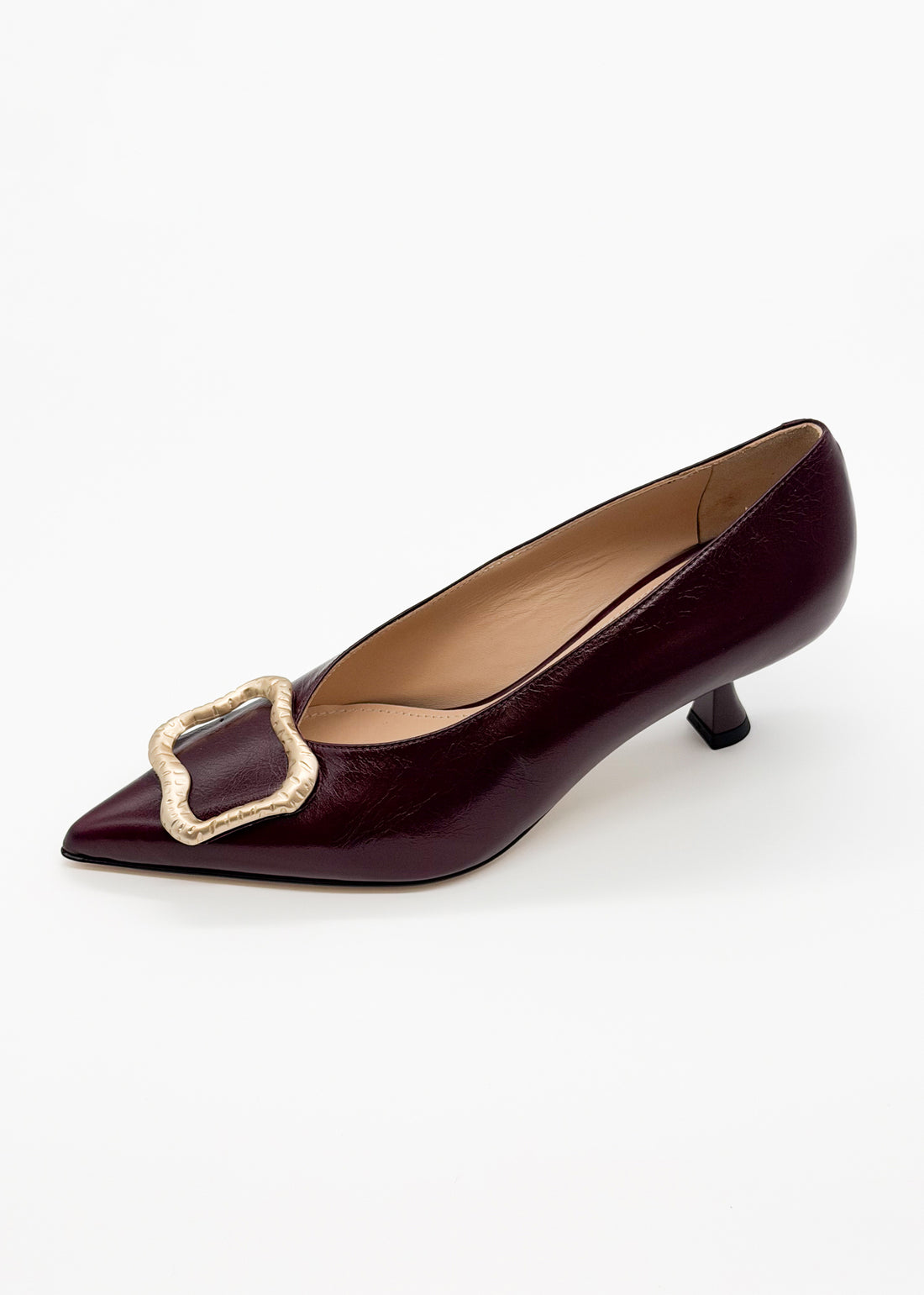 Pump with Ornament Burgundy - Sample Size 37