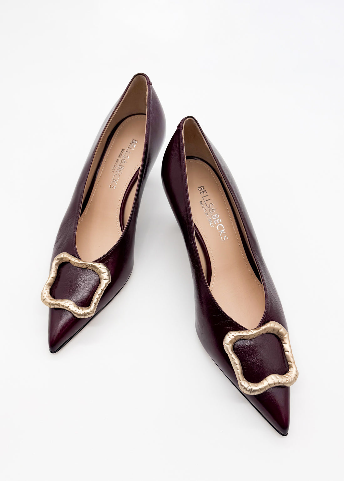 Pump with Ornament Burgundy - Sample Size 37