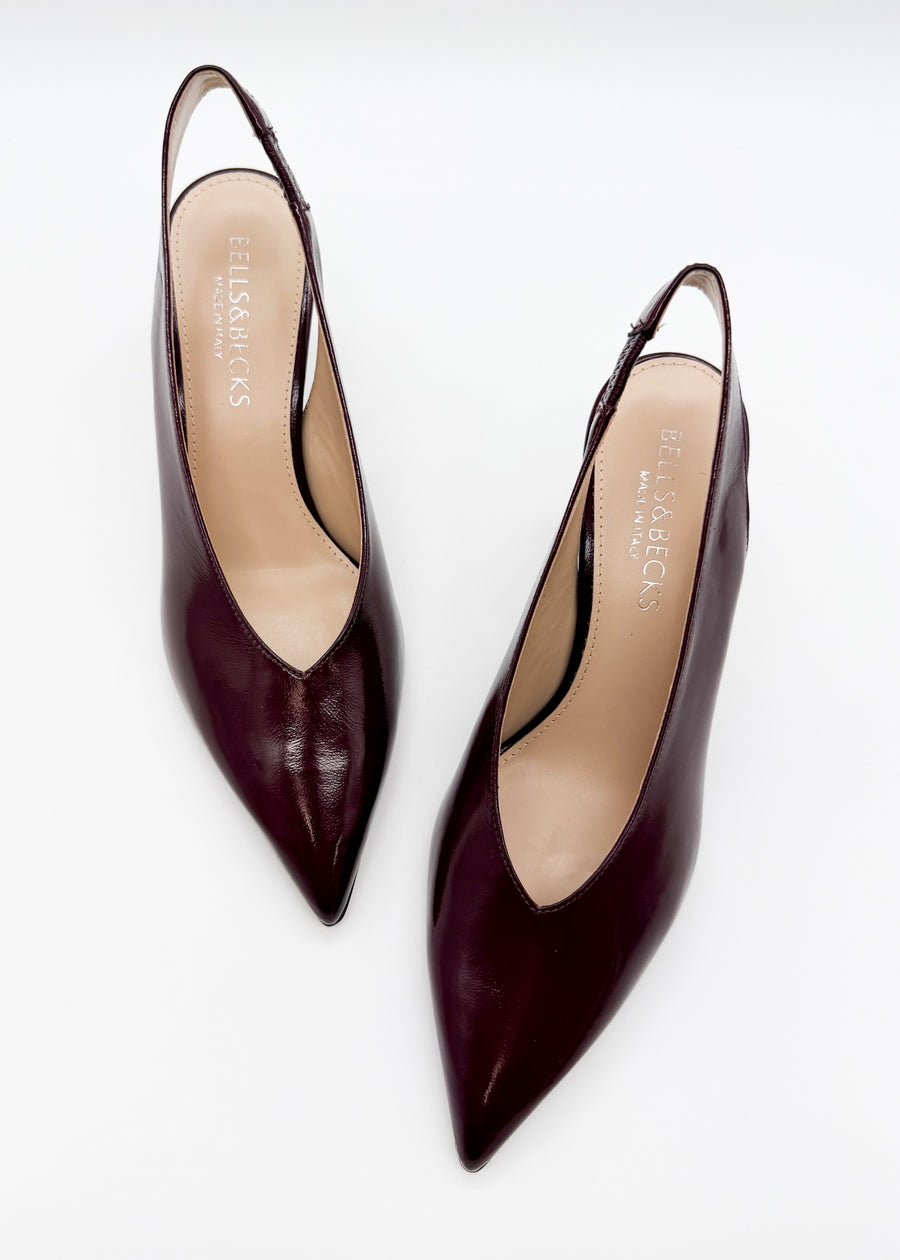 Slingback Pump Burgundy - Sample Size 37