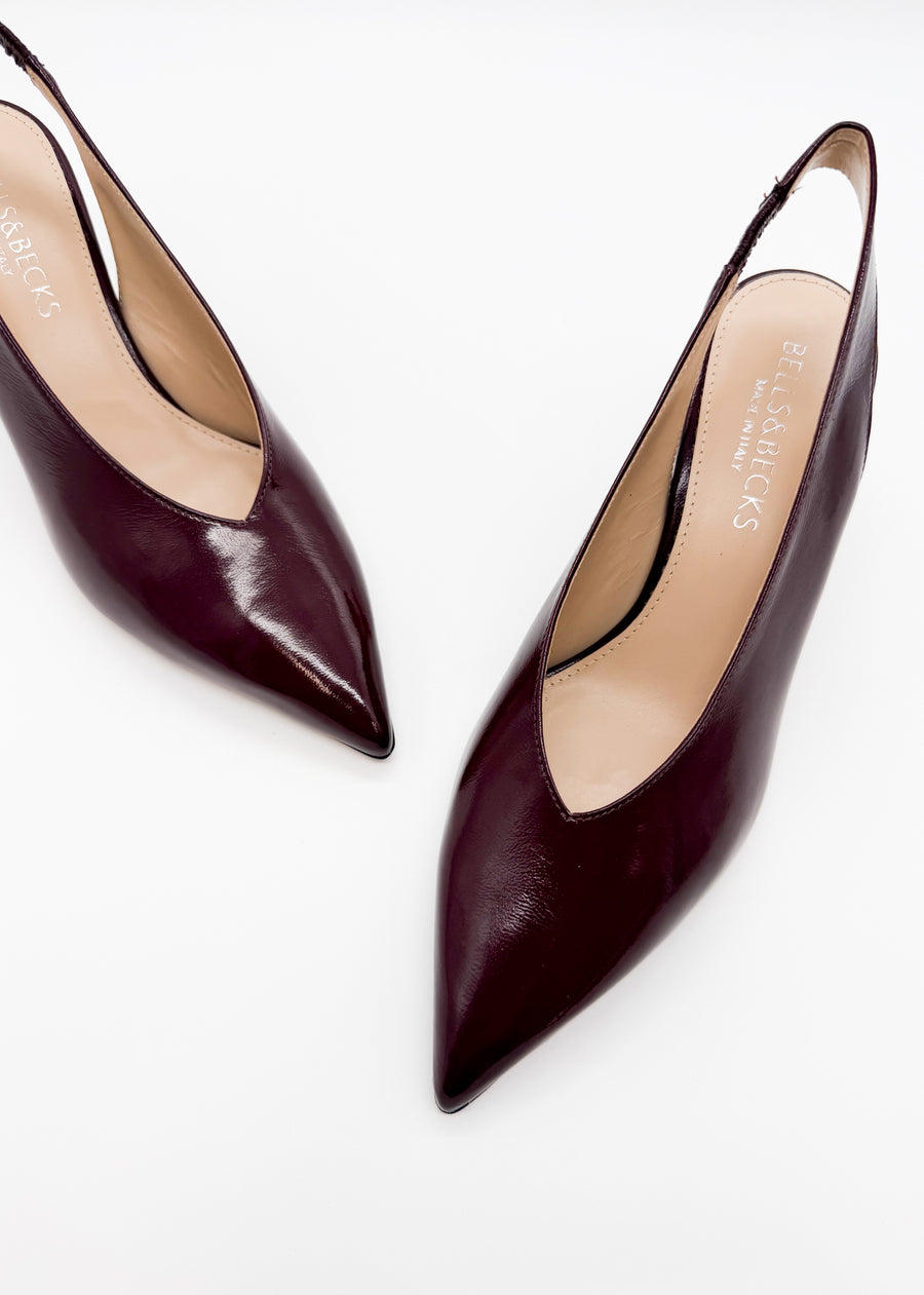 Slingback Pump Burgundy - Sample Size 37