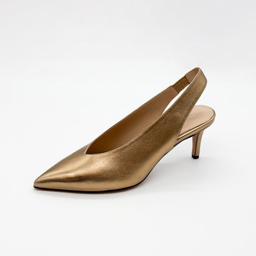Pointy Toe Slingback Pump Bronze - Sample Size 37
