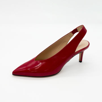 Pointy Toe Slingback Pump Red - Sample Size 37