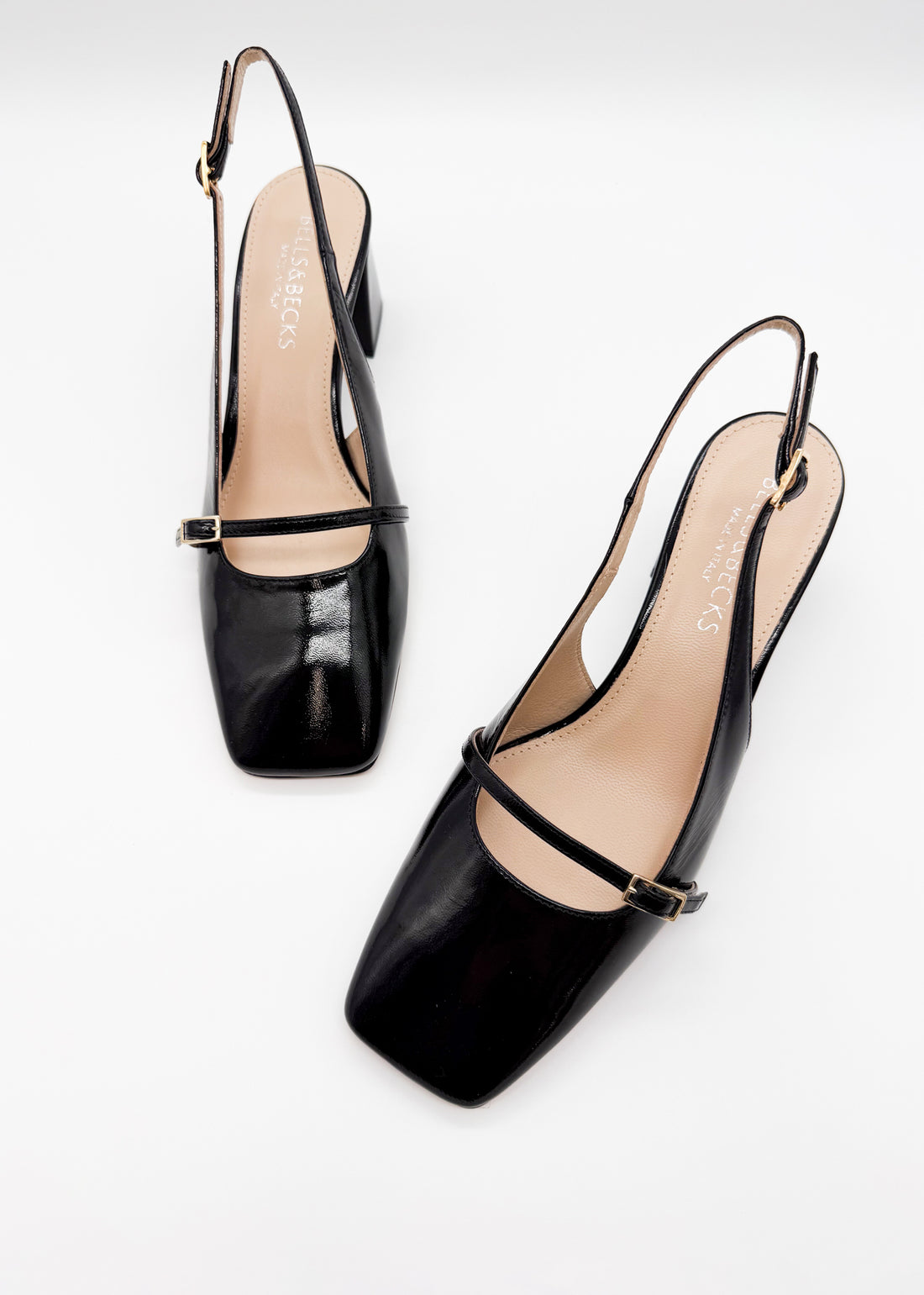 Strap Detail Slingback Black - Sample Size 37
