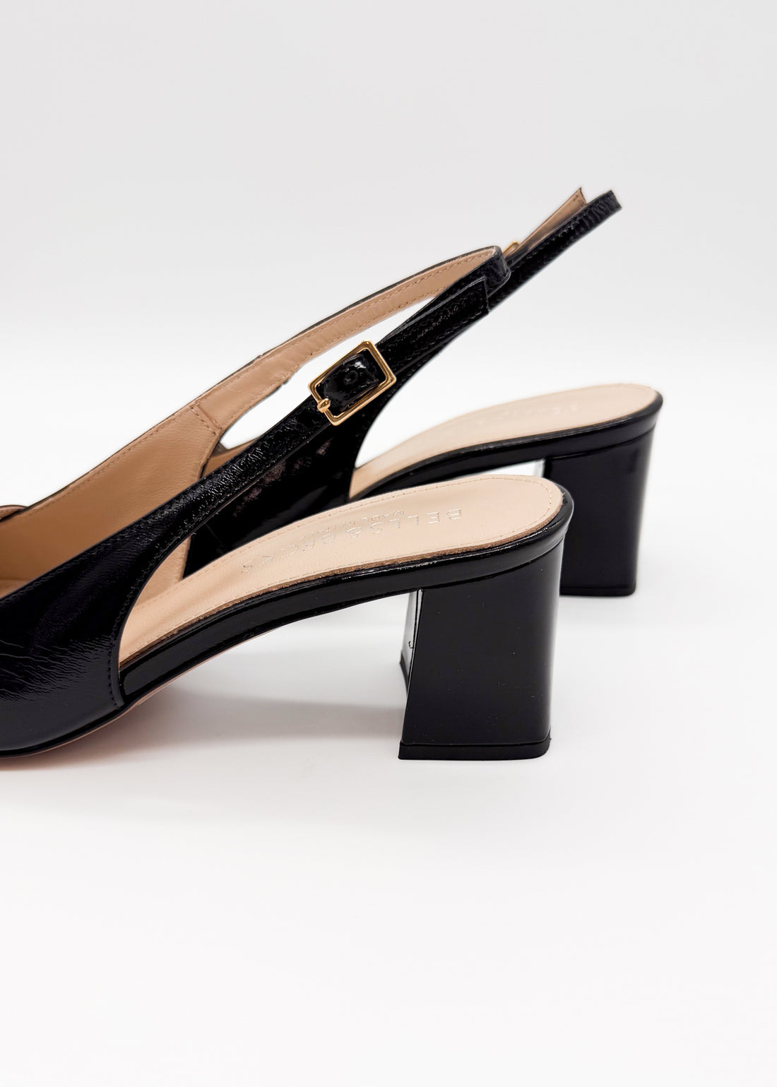 Strap Detail Slingback Black - Sample Size 37