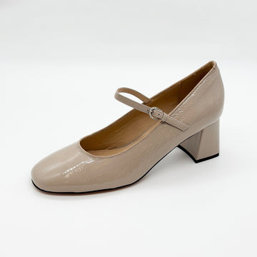 Round Toe Mary Jane Light Taupe - Sample Size 37