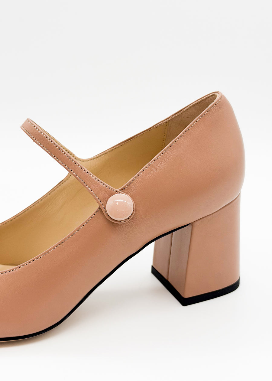 Cap Toe Mary Jane Dusty Rose - Sample Size 37