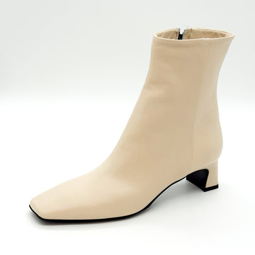 Square Toe Bootie Ivory - Sample Size 37
