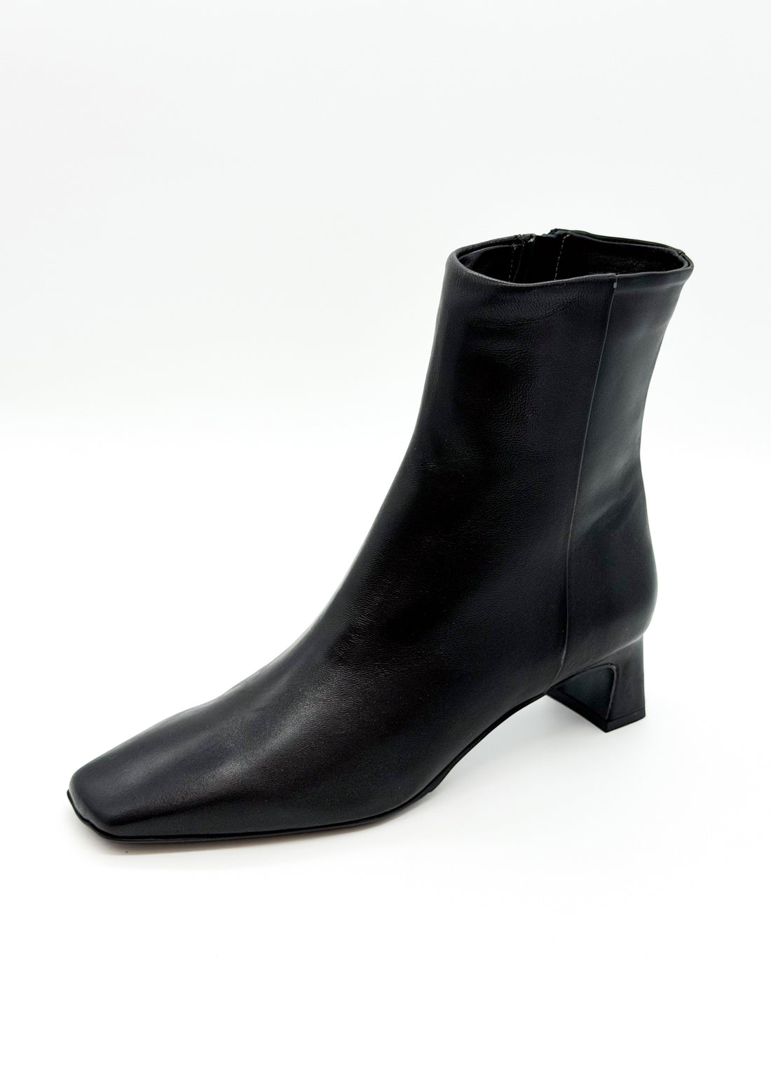 Square Toe Bootie Black - Sample Size 37