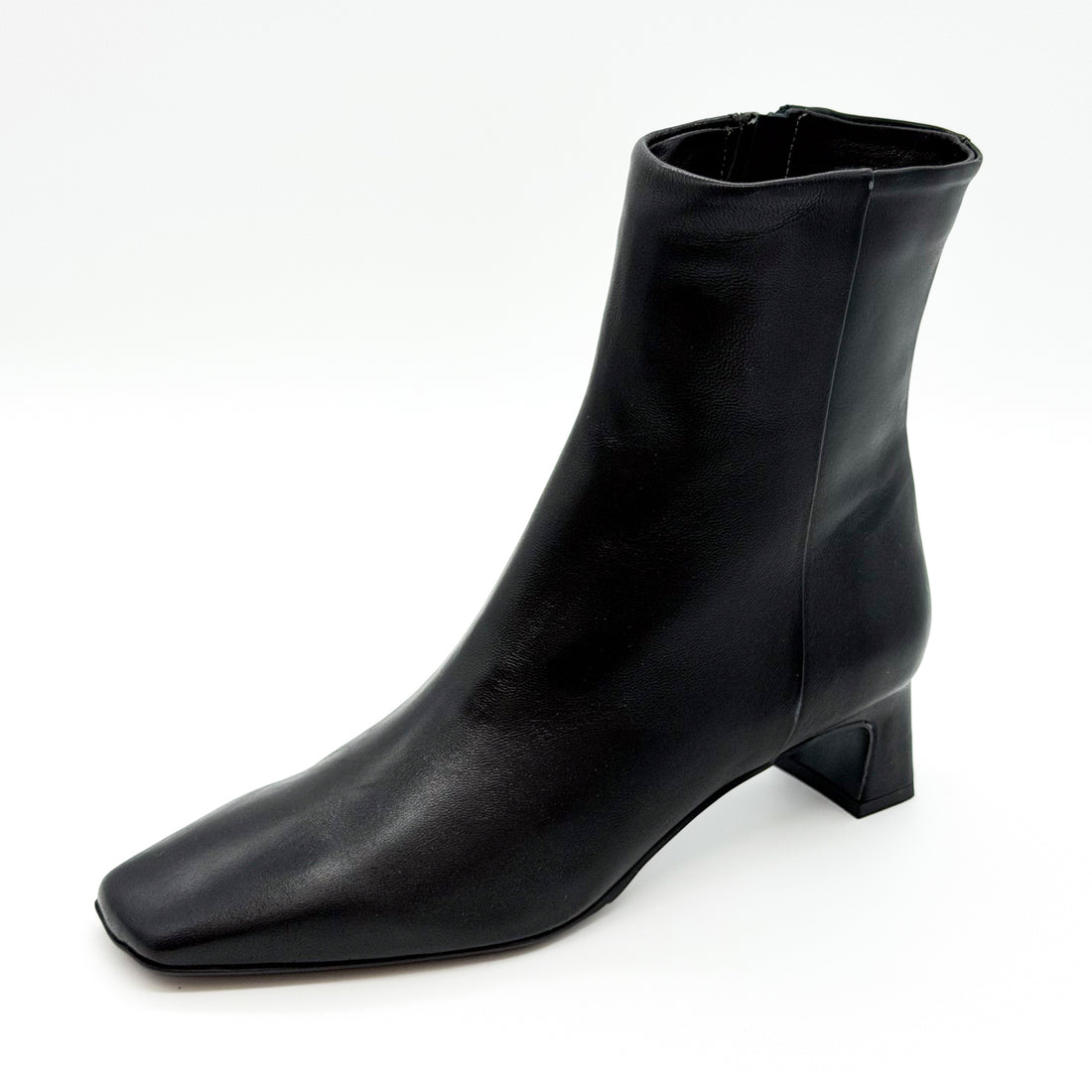 Square Toe Bootie Black - Sample Size 37