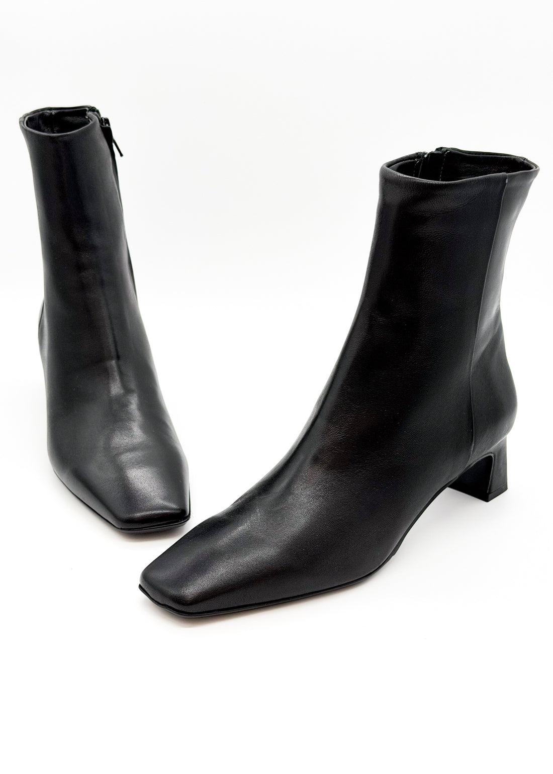 Square Toe Bootie Black - Sample Size 37