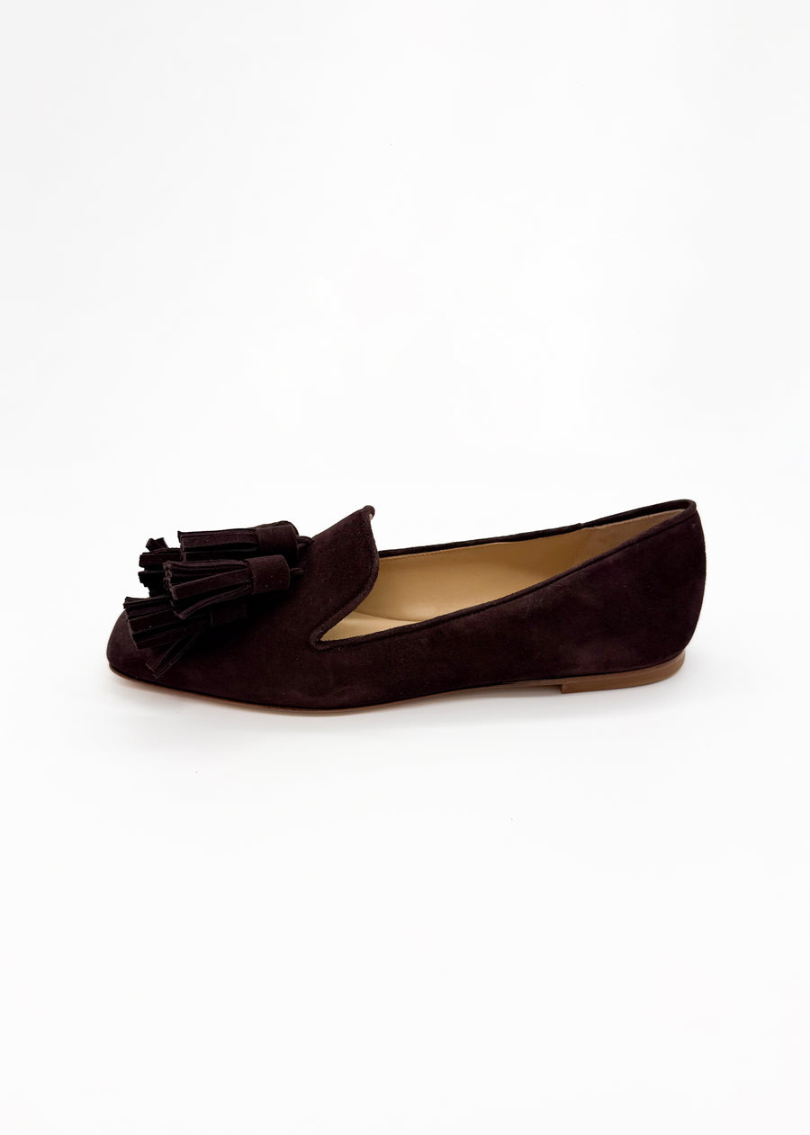 Olivia Tassel Loafer Chocolate - Sample Sale 37