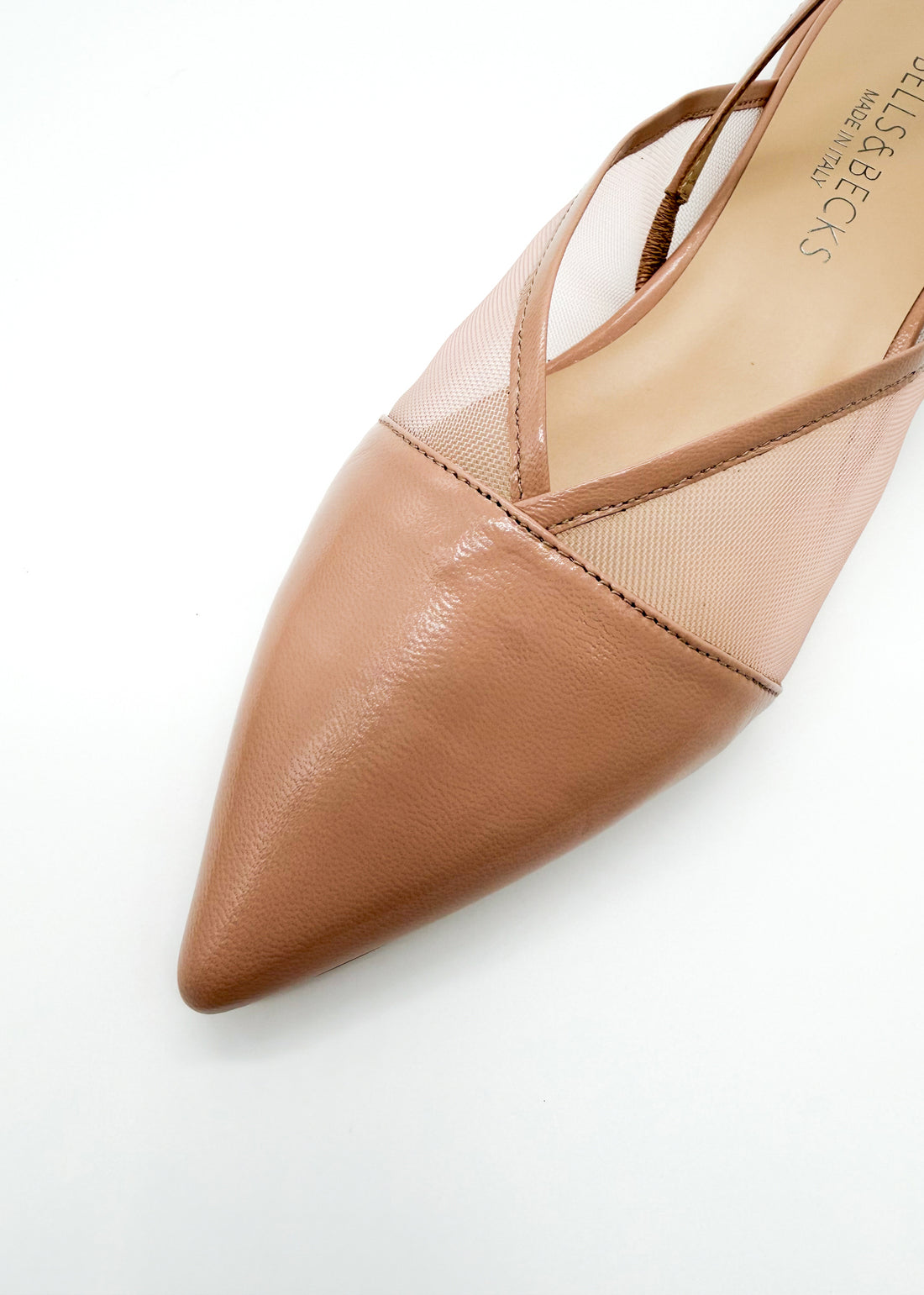 Flat Slingback with Mesh Nude - Sample Size 37