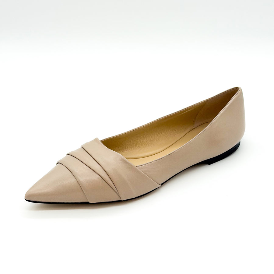 Pleated Flat Light Taupe - Sample Size 37