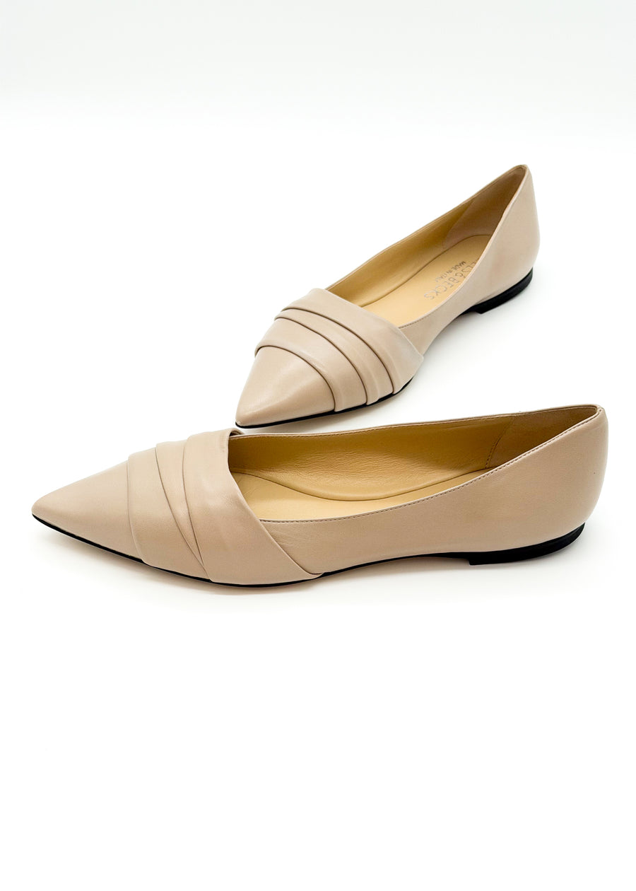 Pleated Flat Light Taupe - Sample Size 37