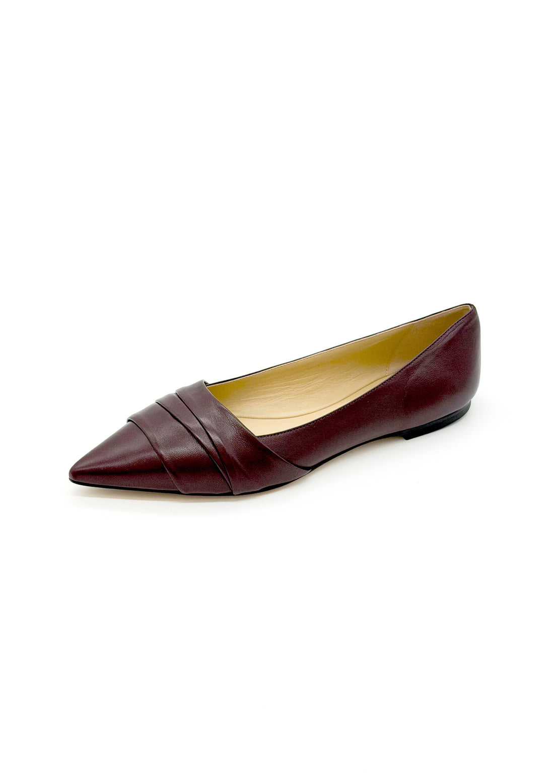 Pleated Flat Burgundy - Sample Size 37