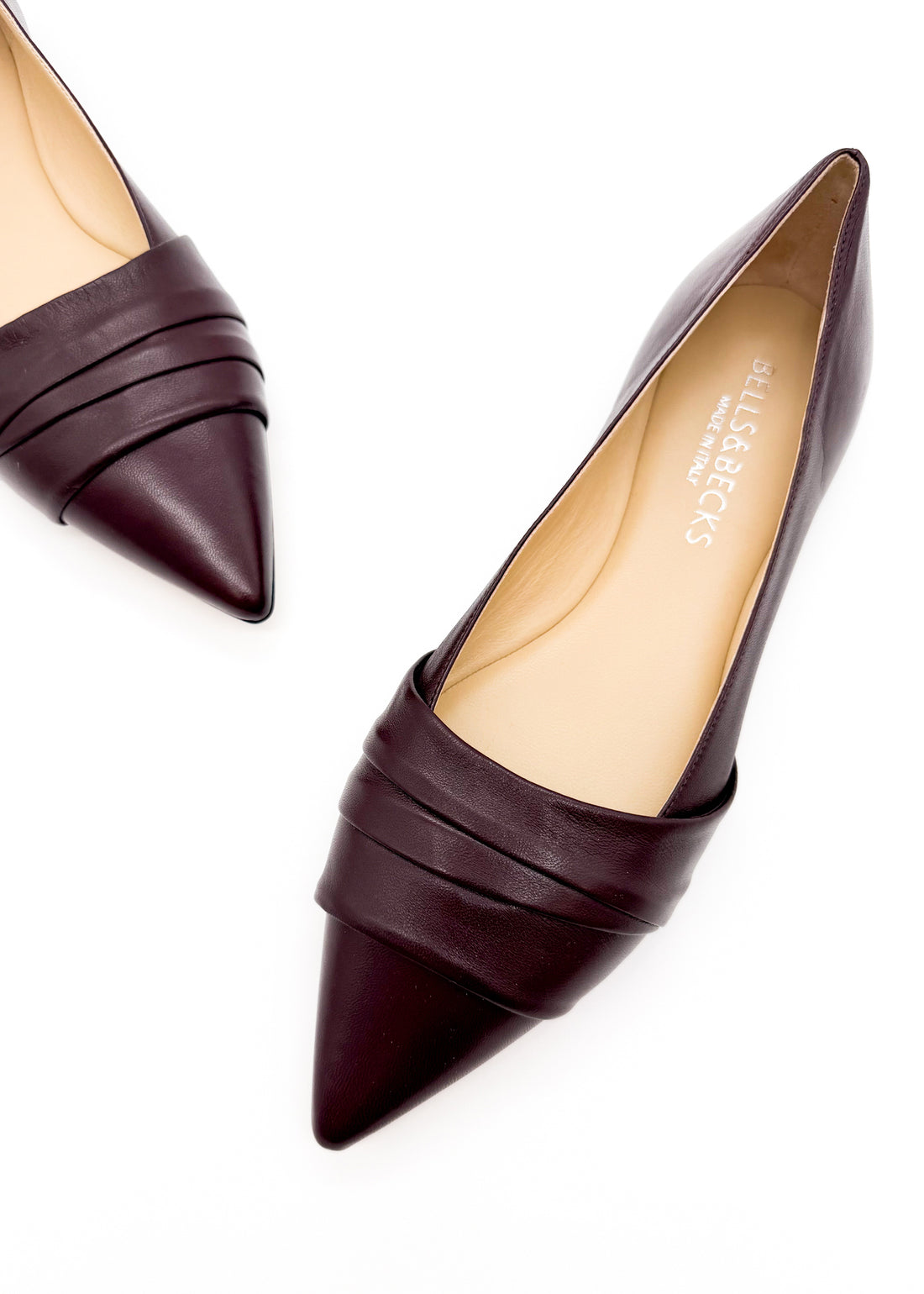 Pleated Flat Burgundy - Sample Size 37
