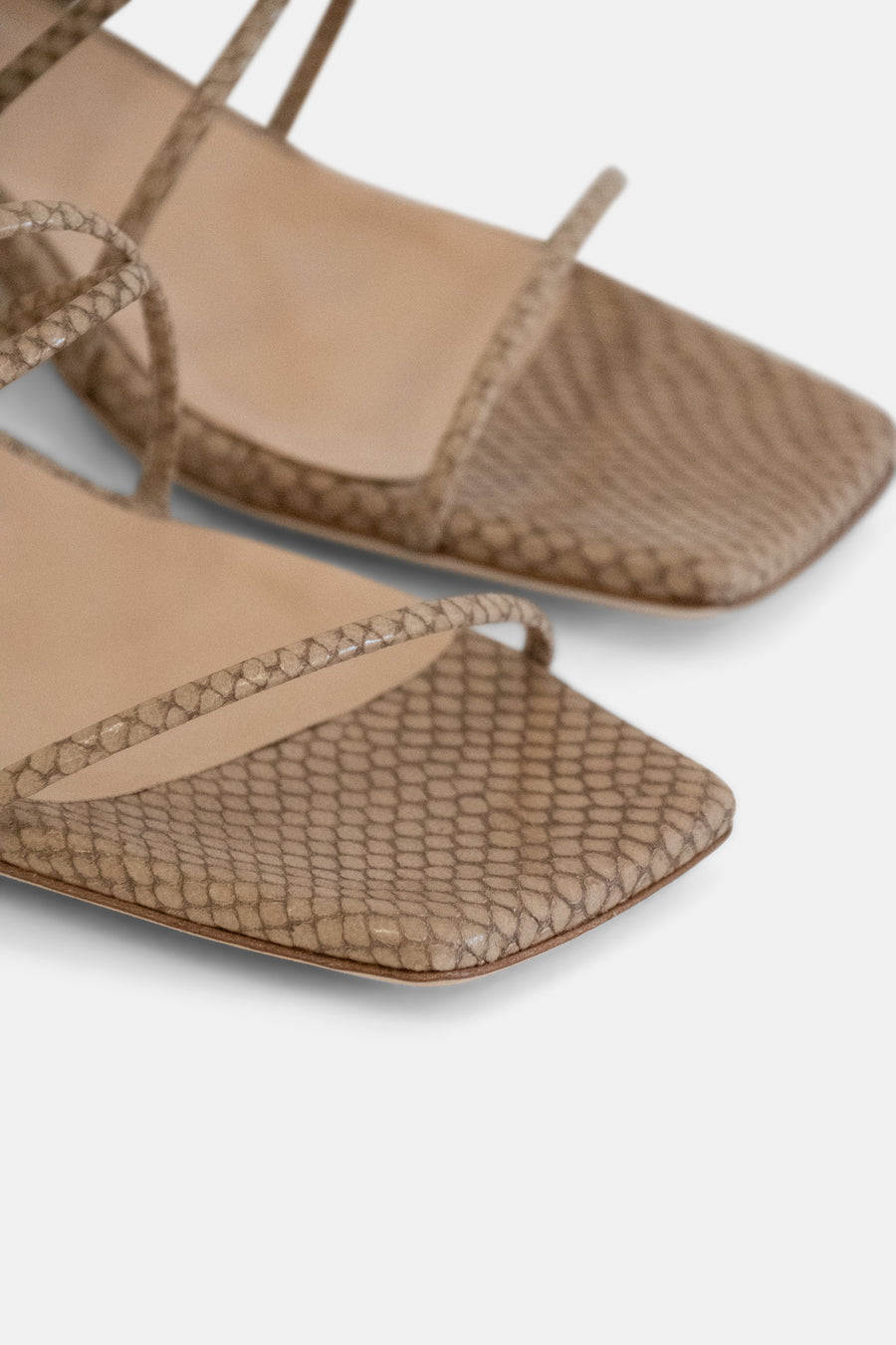 Strappy Sandal Oatmeal - Sample Size 37