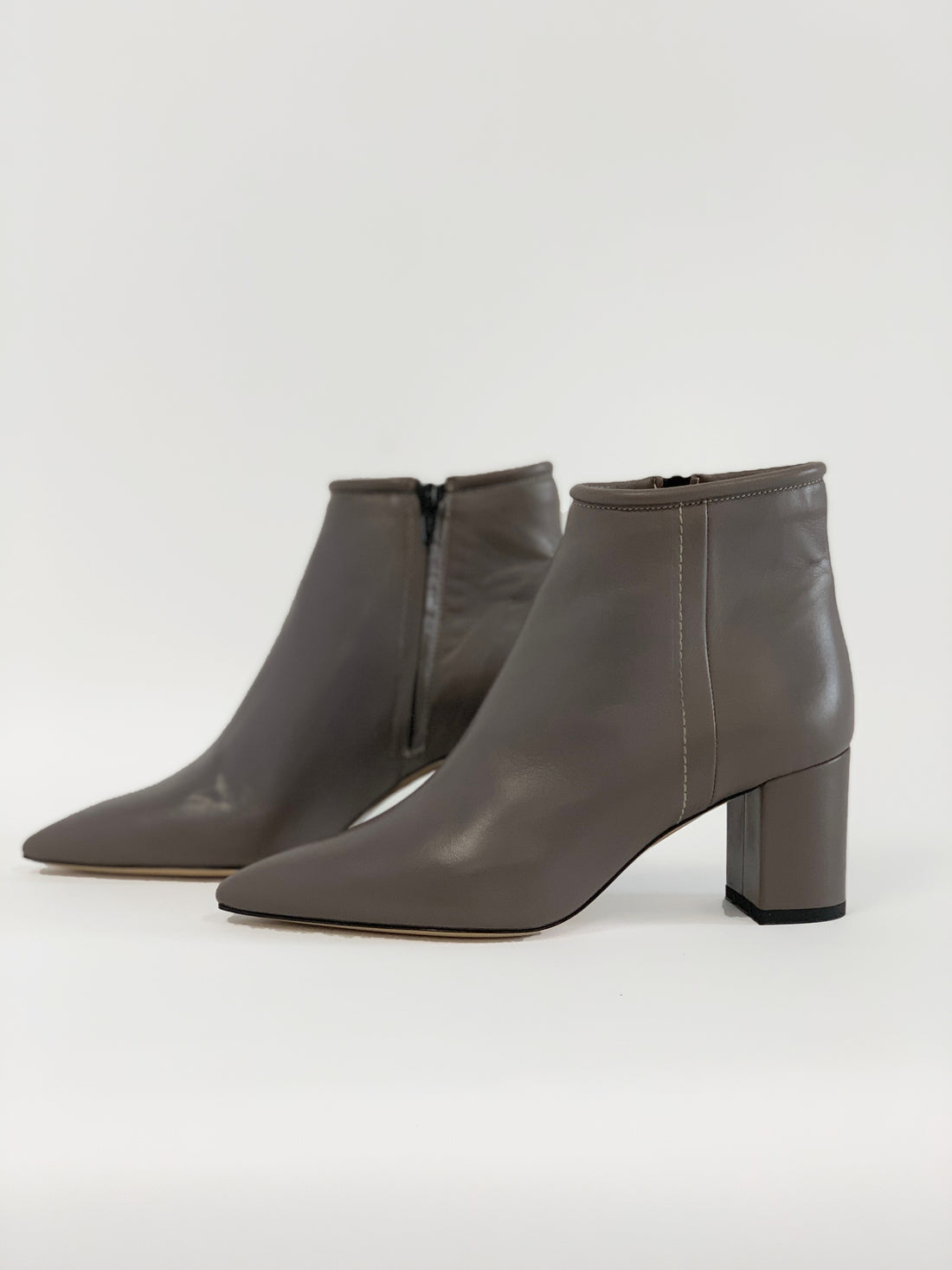 Pointy Toe Bootie Mink - Sample Size 37